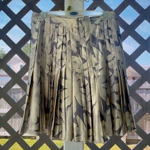 Vintage silk pleated skirt